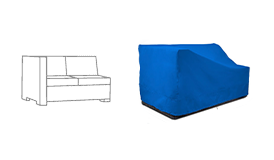 Right Arm Sectional Loveseat Cover