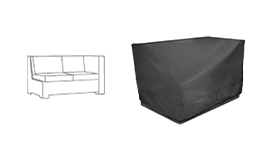 Left Arm Sectional Loveseat Cover