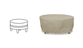 Round Ottoman Cover