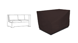Left Arm Sectional Loveseat Cover
