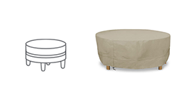 Round Ottoman Cover