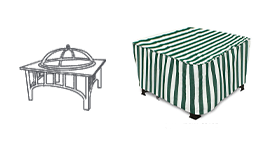 Square Firepit Cover