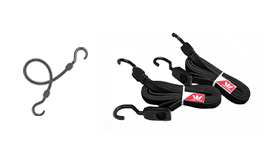 (2) Adjustable 6' Flat Nautical Bungee Straps