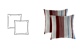 Outdoor Square Toss Pillows