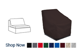 Sectional Armless Chair Cover