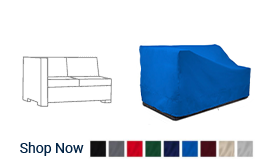Right Arm Sectional Loveseat Cover