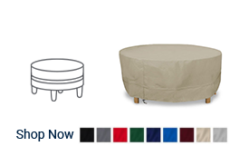 Round Ottoman Cover