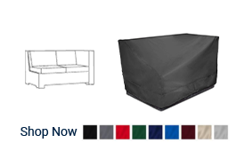 Left Arm Sectional Loveseat Cover