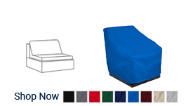 Sectional Armless Chair Cover