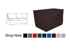 Left Arm Sectional Loveseat Cover