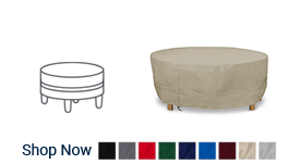 Round Ottoman Cover