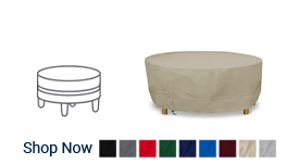 Round Ottoman Cover